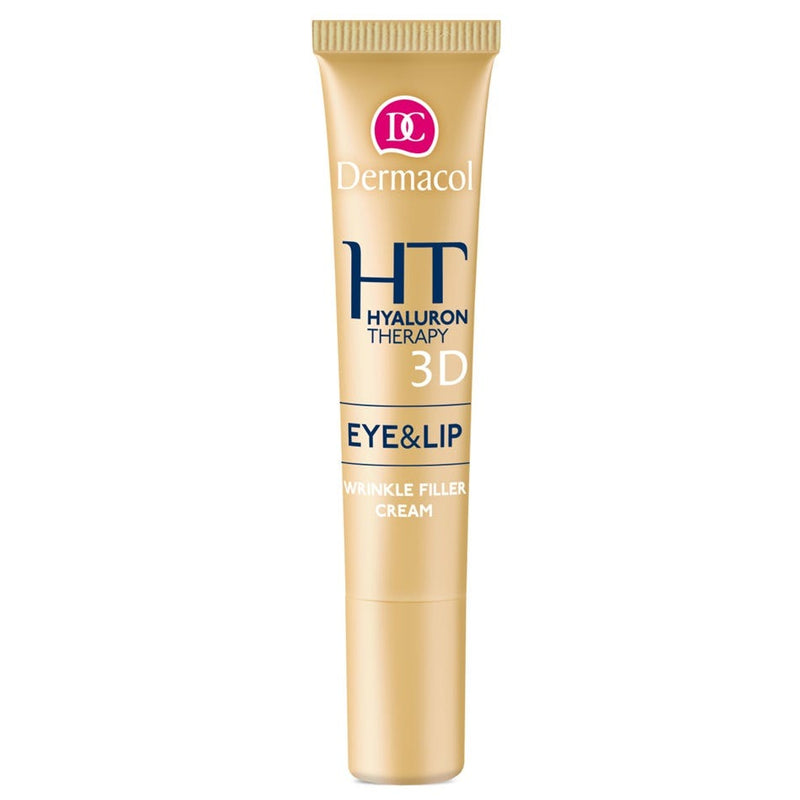 Dermacol Hyaluron Therapy Eye & Lip Cream with Hyaluronic Acid, Fragrance-Free, 15 ml