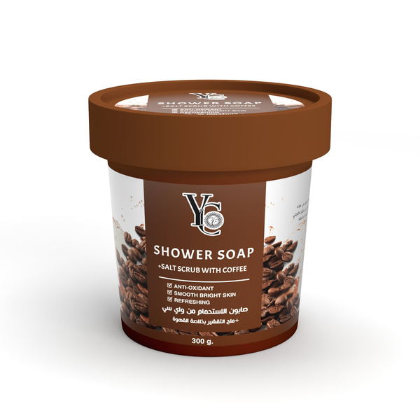 YC Shower Soap Salt Scrub with Coffee Exfoliating Body Scrub 300 g