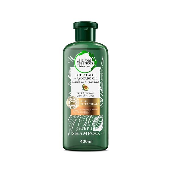 Herbal Essences Pure Aloe & Avocado Oils Shampoo Sulfate-Free Curl Hydration 400ml