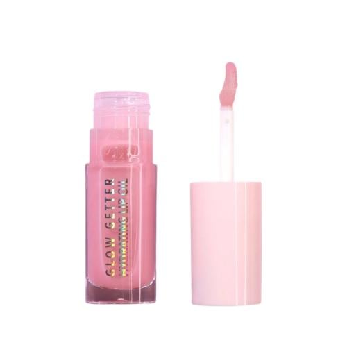 Moira Glow Gitter Lip Oil Gloss, Moisturizing Apricot Coconut & Jojoba Oils, 09 Bubble Pink