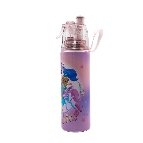 Moon Simmer & Shine Kids Water Bottle with Mist Spray Nozzle, BPA-Free Stainless Steel, 500 ml