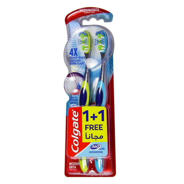 Colgate Interdental Medium Toothbrush 1+1