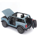 Maisto 2021 Ford Bronco Badlands Blue Special Edition Diecast Model Car 1/18 Scale