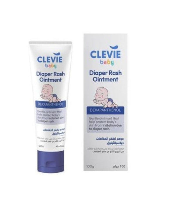 Clevie Baby Diaper Rash Ointment Dexpanthenol Protective Barrier 100 g