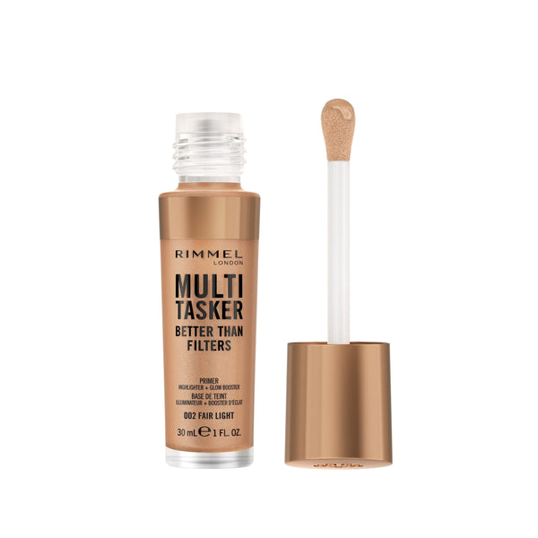 Rimmel Multi-Tasker Better Than Filters Liquid Primer Highlighter Glow Booster 002 Fair Light