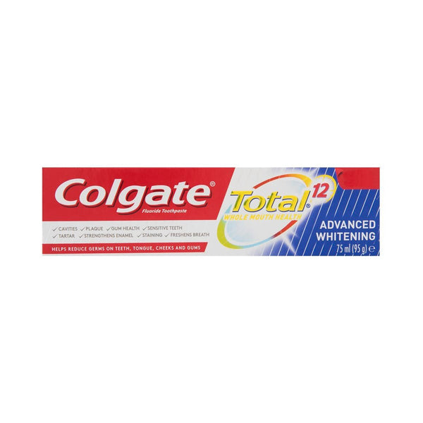 Colgate Total Advanced Whitening Toothpaste Fluoride Fresh Breath 100ml