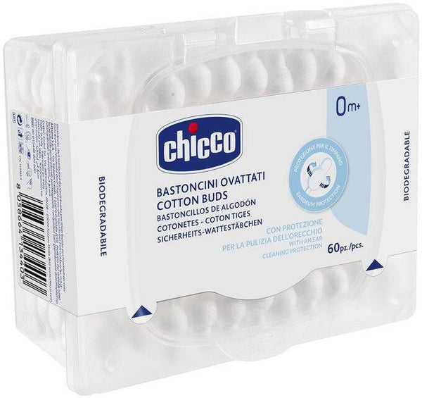 Chicco Cotton Buds Baby Ear Care Paper Stems 60 Pieces