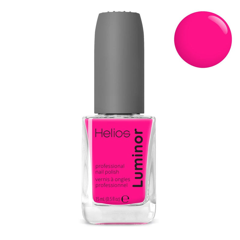 Helios Luminor Nail Polish Glitter Finish Teenage Pink #052