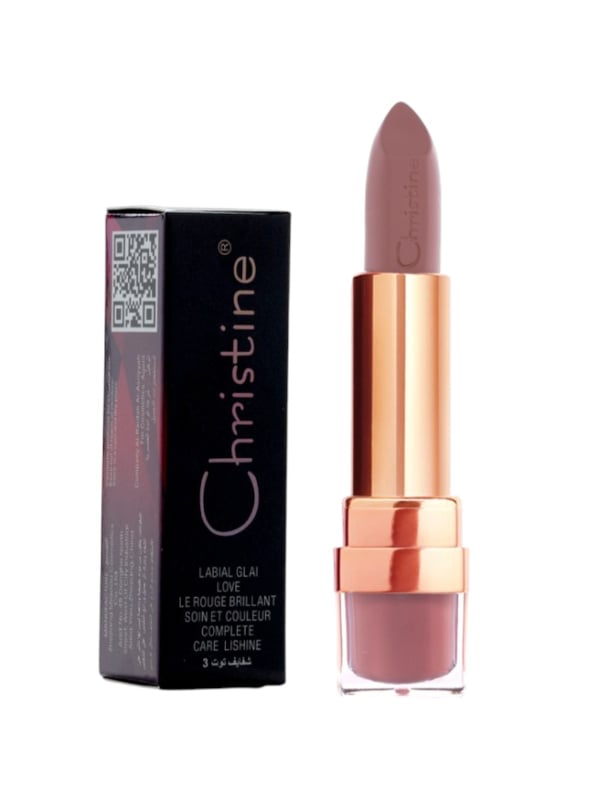 Christine Matte Lipstick Berry 3 Velvety Finish Vitamin E Shea Butter Shade 18 CH-020