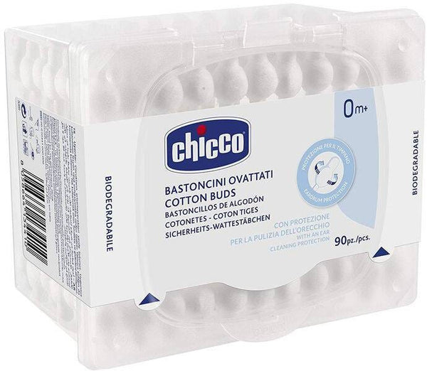 Chicco Cotton Buds with Protective Shape, 90 Pieces