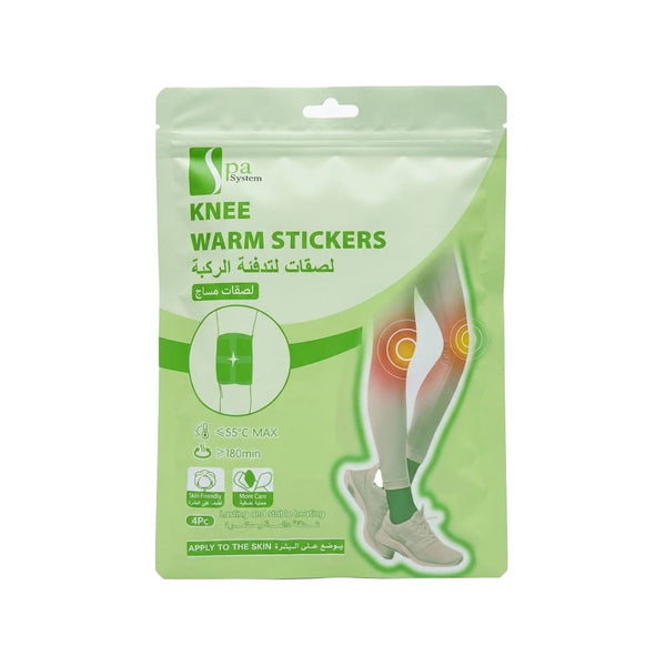 Spa System Knee Heating Patches Self-Heating Thermal 4 Pack