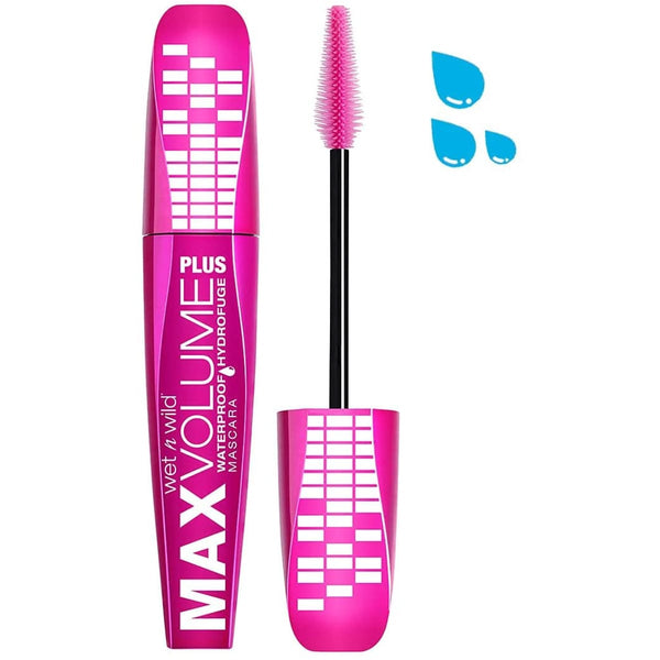 Wet N Wild Max Volume Plus Mascara Waterproof Amp'd Black 8 ml