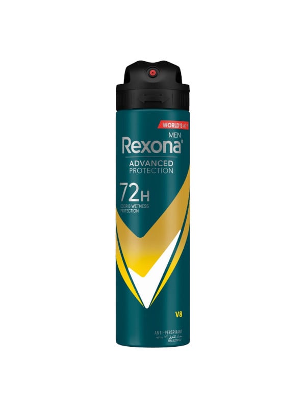 Rexona V8 Antiperspirant Deodorant for Men, MotionSense Fresh Protection, 150 ml