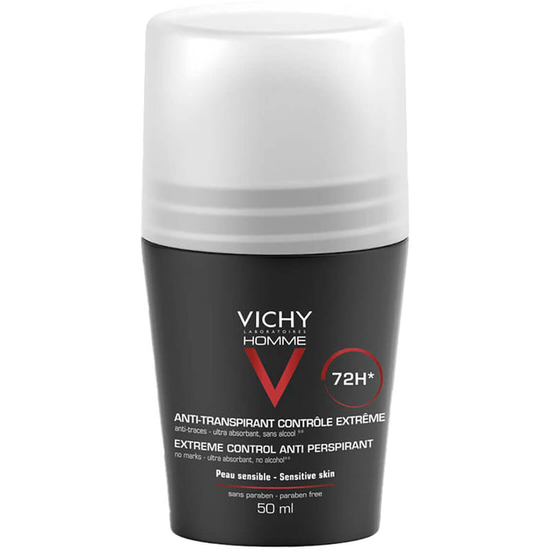 Vichy Homme 72 Hour Deodorant Antiperspirant Soothing Effect for Men
