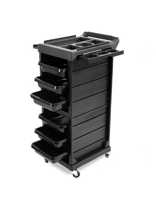 Salon System Tool Organizer Trolley Cart with Drawers and Side Tool Holder