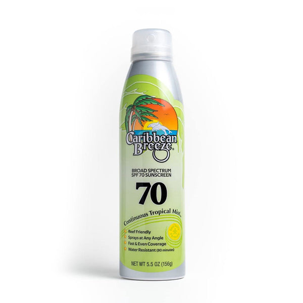 Caribbean Breeze Sunscreen Spray SPF 70 Broad-Spectrum UV Protection 156 ml
