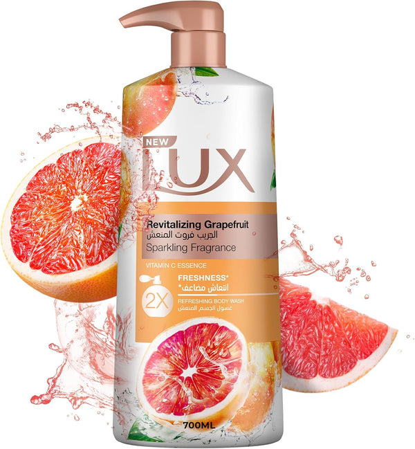 LUX Revitalizing Grapefruit Body Wash Vitamin C Essence Refreshing Scent 700ml