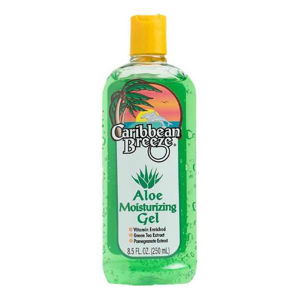 Caribbean Breeze Aloe Moisturizer Gel with Aloe Vera, Pomegranate and Green Tea Extracts, 250 ml