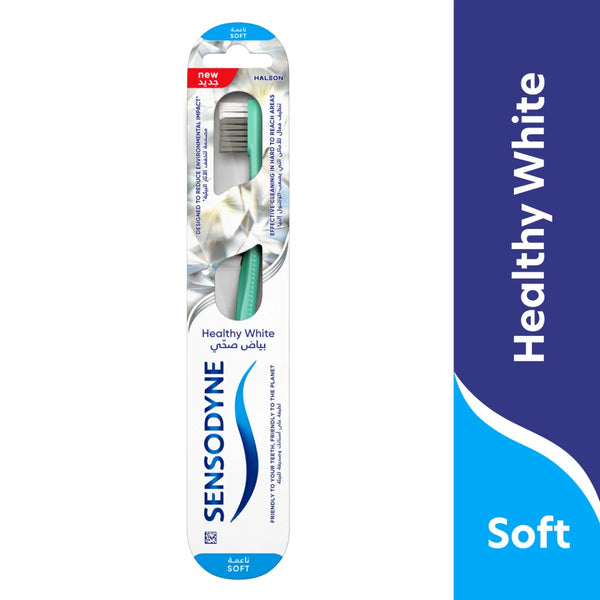 Sensodyne Healthy White Soft Toothbrushes, Gentle Bristles, 3 Pack