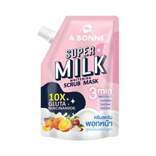 A Bonne A Boni Super Milk Skin Peel-Off Face Mask with Glutathione, Niacinamide, 30g