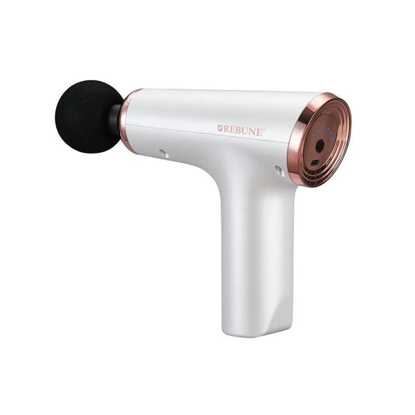 Rebune RE-2160 Battery-Powered Percussion Massager Adjustable Speed White