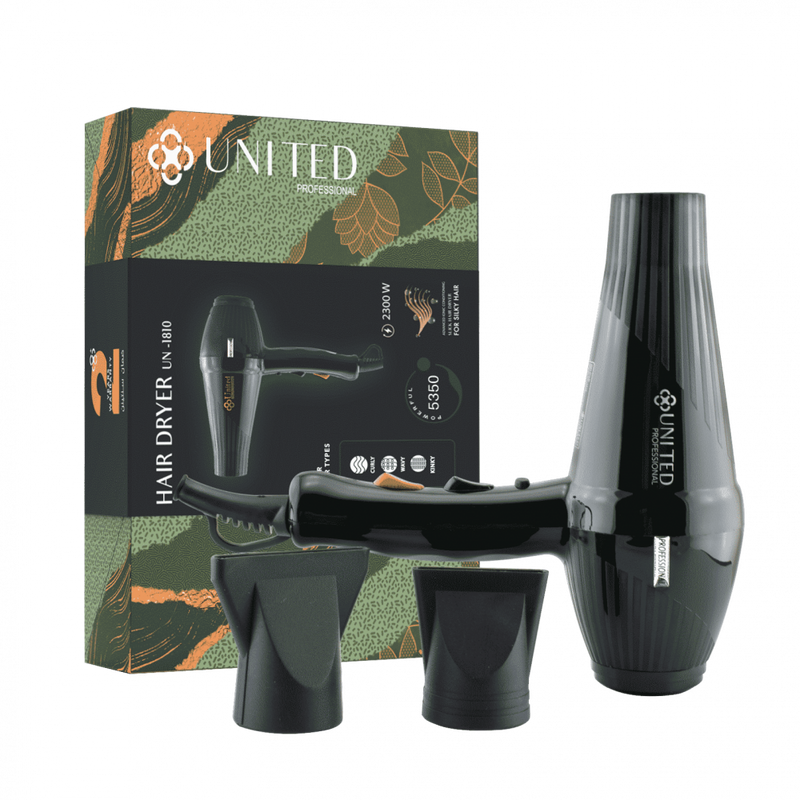 United Professional Hair Dryer UN-1810 2400W Adjustable Speed and Heat Settings