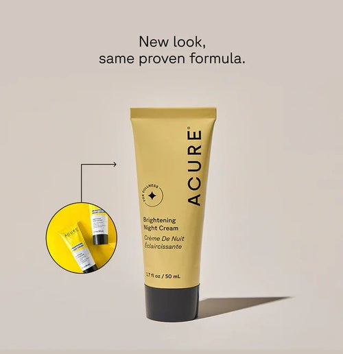 Acure Brilliantly Brightening Night Cream Facial Moisturizer 50ml