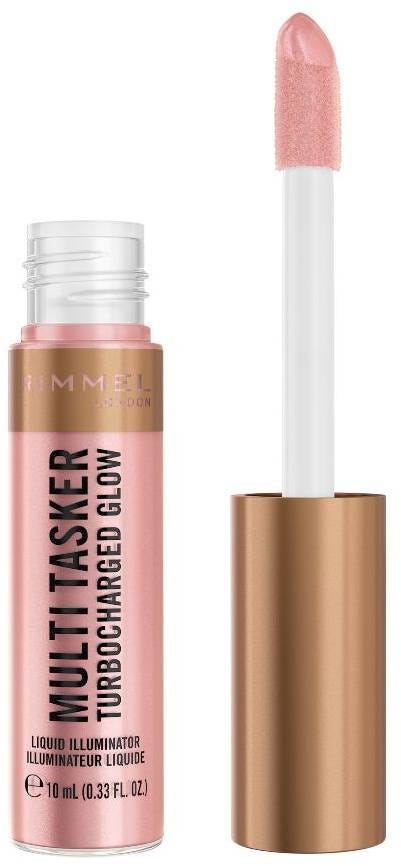 Rimmel Multi Tasker Turbocharged Glow Liquid Illuminator Light-Reflecting Pearls 05 Sparkle Squad 10 ml
