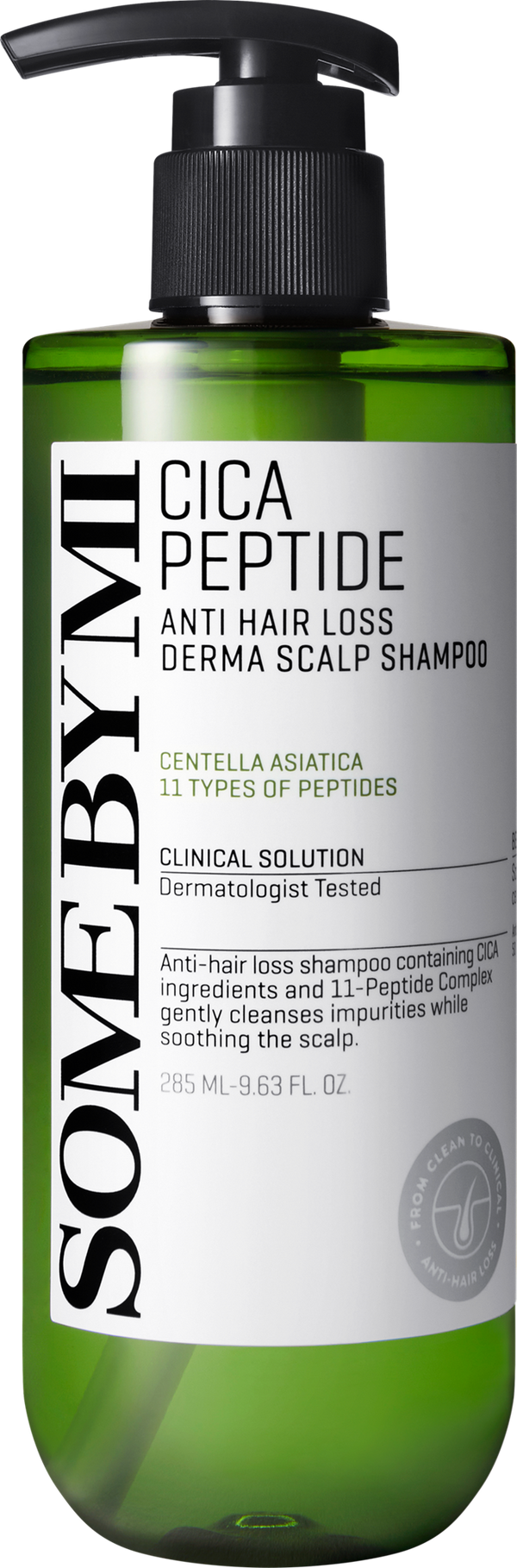 Some By Mi Cica Peptide Derma Scalp Shampoo Peppermint Botanical Complex 285 ml