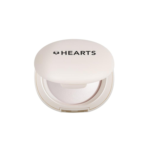 Hearts Highlighter Diamond Fire Pressed Powder Radiance White Gold 001
