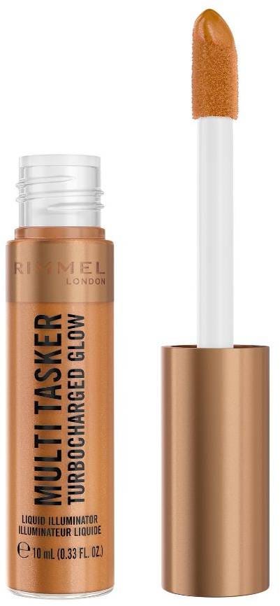 Rimmel Turbo Charged Glow Liquid Illuminator Light-Reflecting Pearls Vitamin C & E 008 Giving Bronze 10 ml