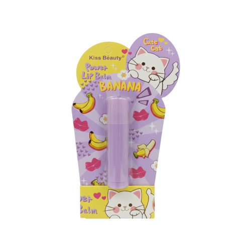 Kiss Beauty Banana Flavored Lip Balm Moisturizing Lip Care 5g