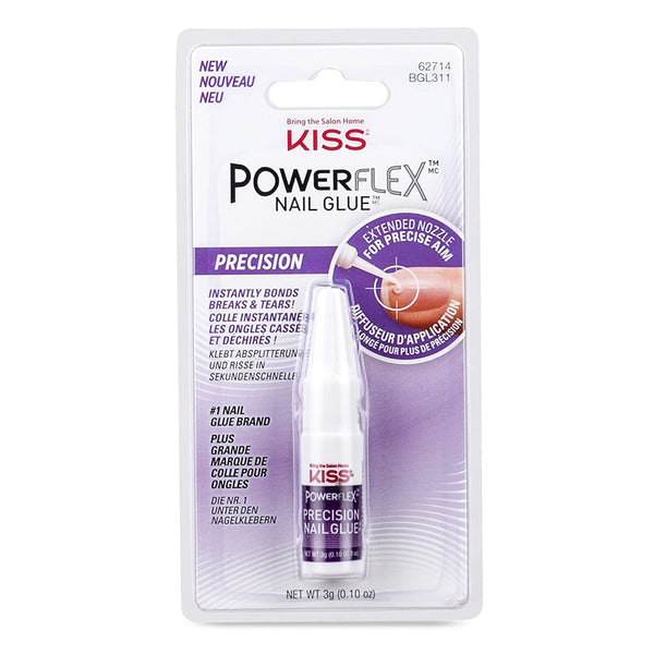 KISS Powerflex Precision Nail Glue BGL311 Cyanoacrylate Adhesive 3 g