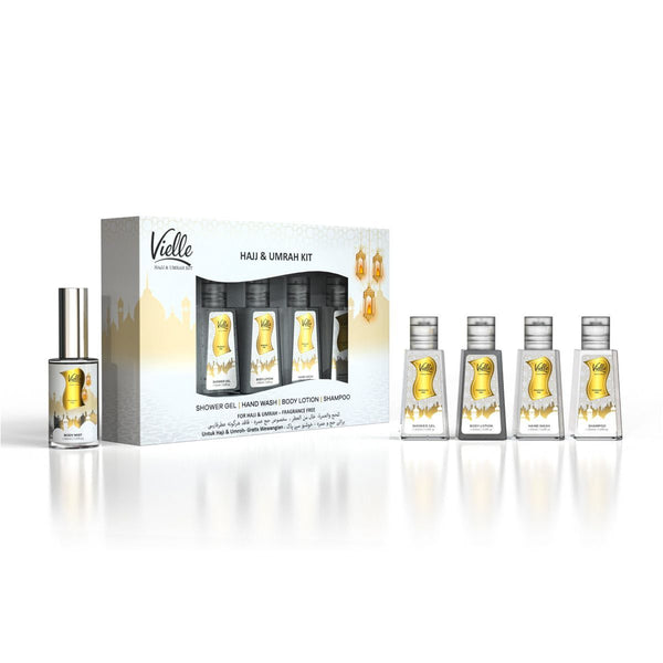 Keto Lock Vielle Hajj & Umrah Personal Care Kit Fragrance-Free 4 x 30 ml