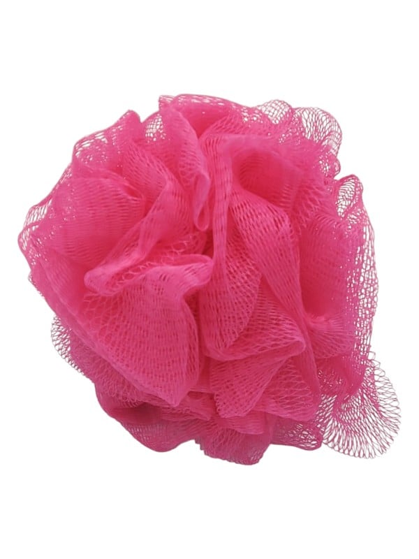 Mesh Bath Loofah, Soft Exfoliating Shower Pouf with Hanging Loop, Multiple Colors, 1 Piece