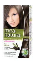 Mea Natura Hair Color Ash Dark Blonde Cream, Ammonia-Free Grey Coverage
