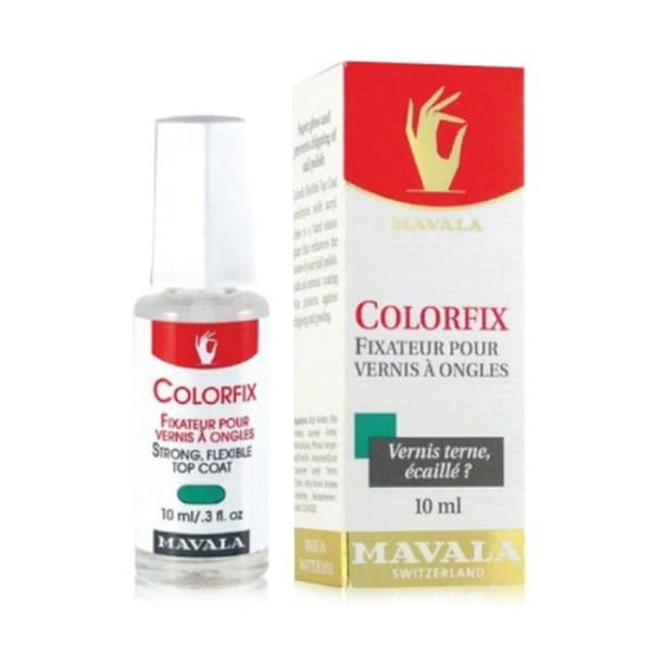 Mavala Colorfix Strong Top Coat Glossy Protective Nail Polish Top Coat 10 ml