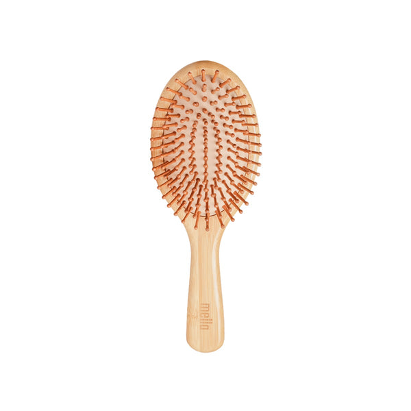 Mella Wooden Bamboo Hair Brush Anti-Static Flexible Bristles
