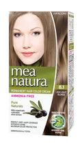 Mea Natura Hair Color Cream 8.1 Ash Light Blonde Ammonia-Free 60 ml Kit