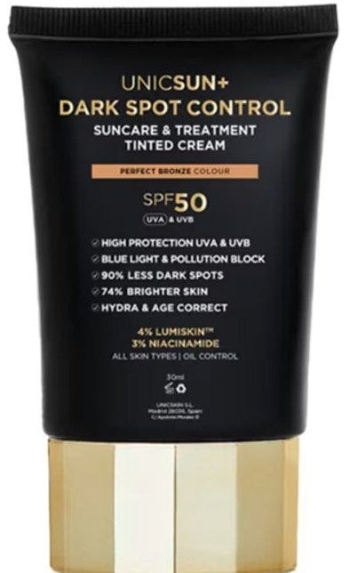 Unicskin Unicsun+ Dark Spot Control Cream SPF 50 Niacinamide 30 ml