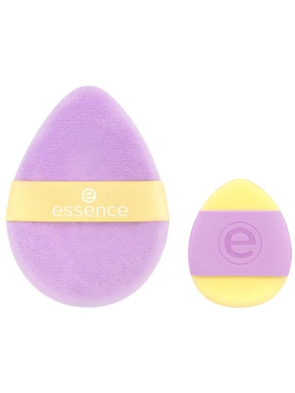 essence What the Fluff Powder Sponge Set, Soft Velvet Makeup Sponges, 2 Pieces