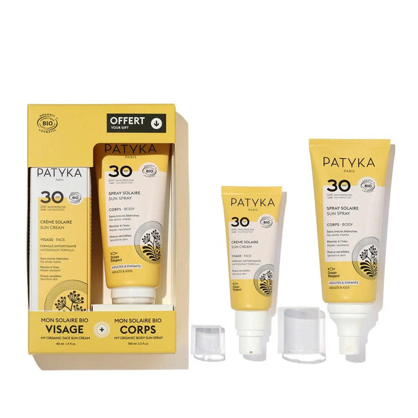 Patyka Suncare Set SPF30 Face Sunscreen Cream and Body Sunscreen Spray
