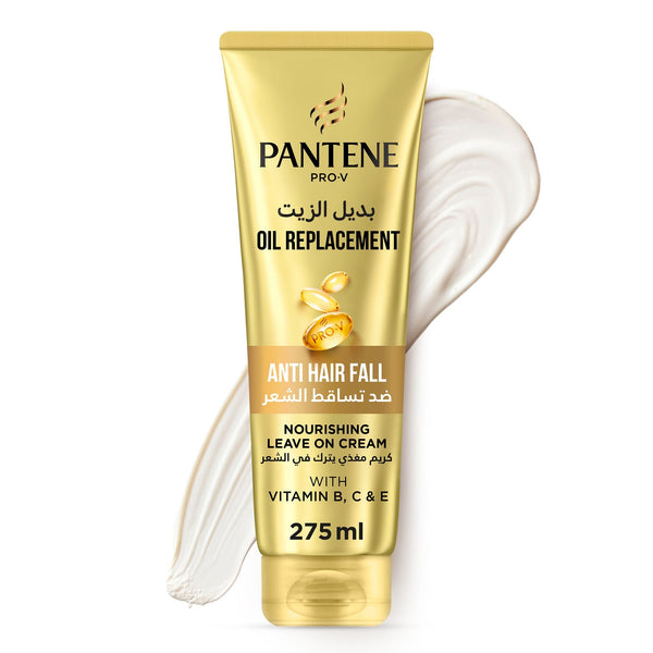 Pantene Pro-V Anti-Hair Fall Oil Replacement Leave-On Cream, Vitamins B C E, 275 ml