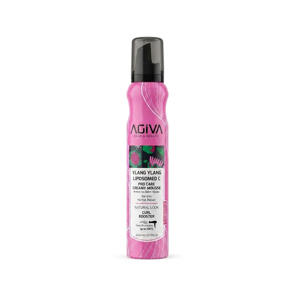 Agiva Mousse Cream Ylang Ylang Liposomed C Keratin Styling Mousse 200ml