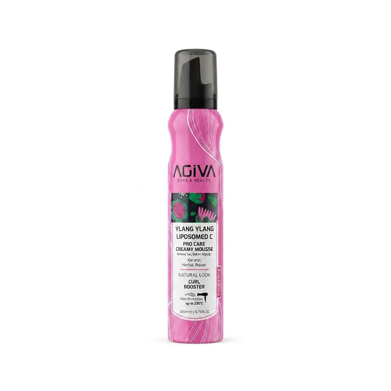 Agiva Mousse Cream Ylang Ylang Liposomed C Keratin Styling Mousse 200ml
