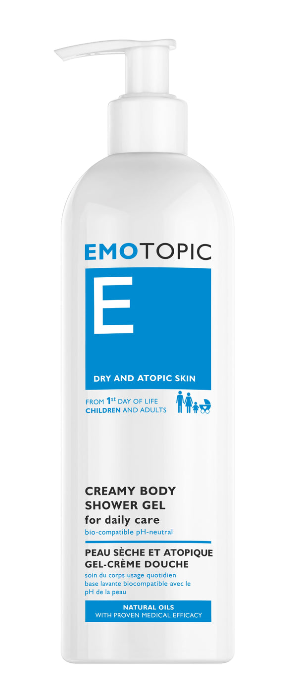 Emotopic Neutral Creamy Body Wash Gel Hemp Oil Vitamin E 400 ml