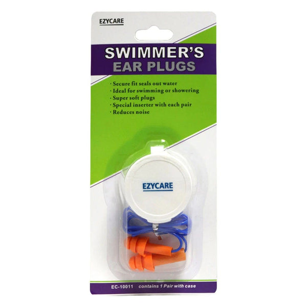 Ezy Care Swimmers Ear Plugs Water-Resistant Ear Seal
