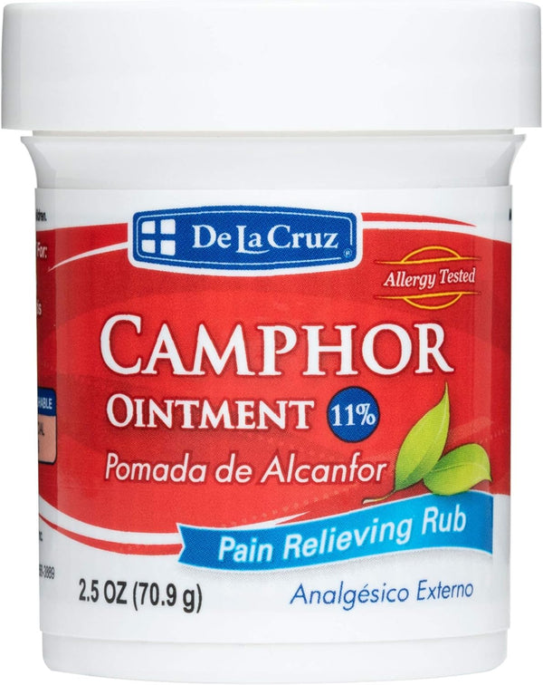 De La Cruz Camphor Ointment 11% 2.5 Oz