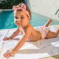 Freds Swim Academy Reusable Swim Nappy for Girls, Microfiber, Size 1, 4-9 kg, 1 Pc