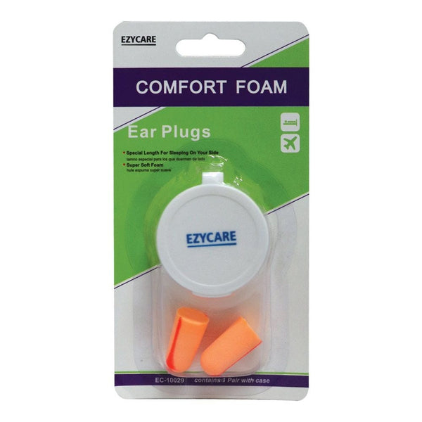 Ezy Care Comfort Foam Ear Plugs Noise Reduction